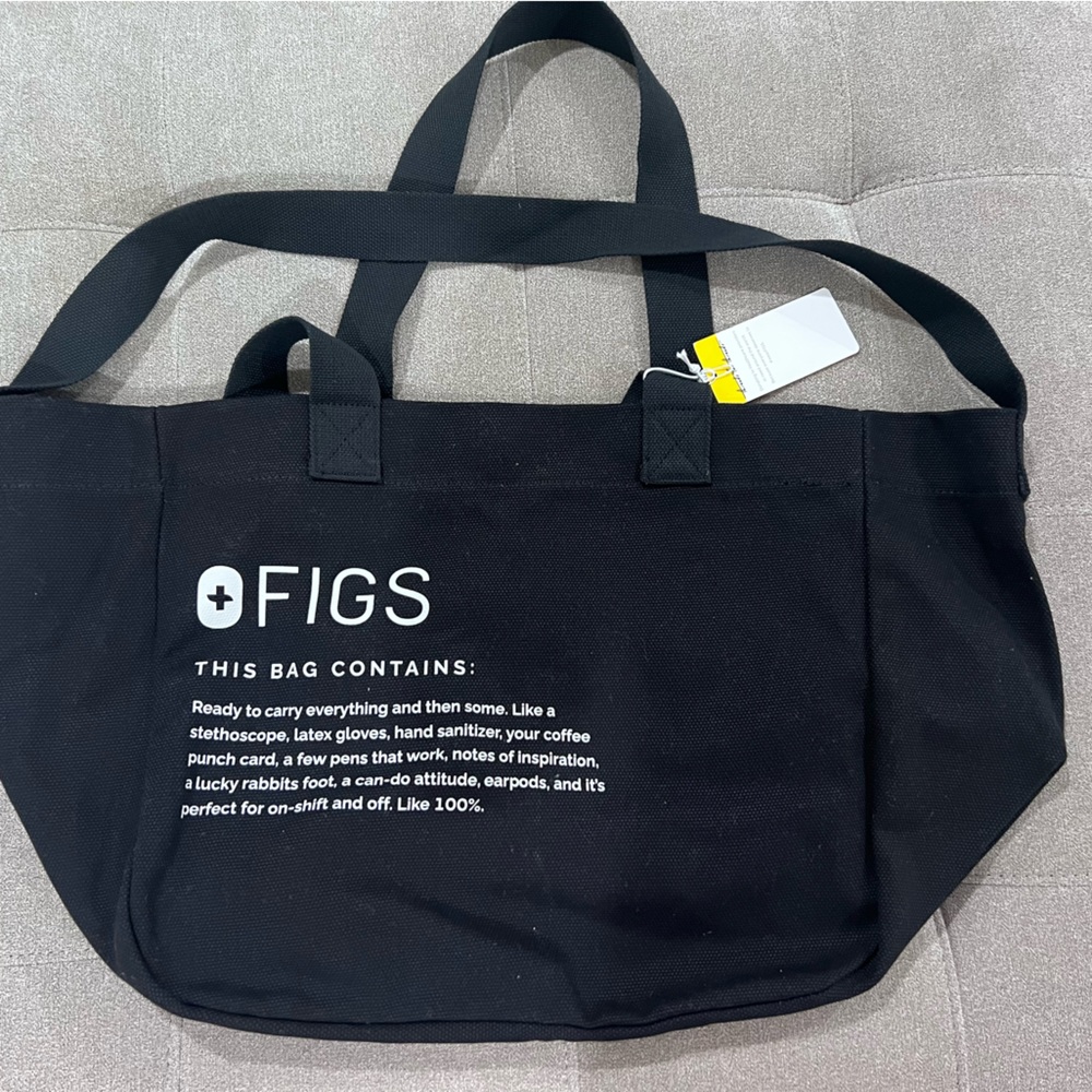 Figs Black Tote Bag